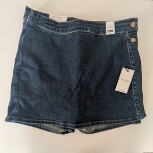NWT Judy Blue High Waist Dark Denim Skort Large